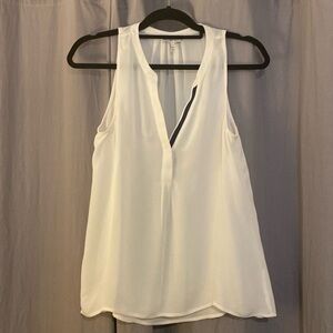Joie silk cream sleeveless top sz s